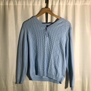 Medium, blue Karen Scott sweater